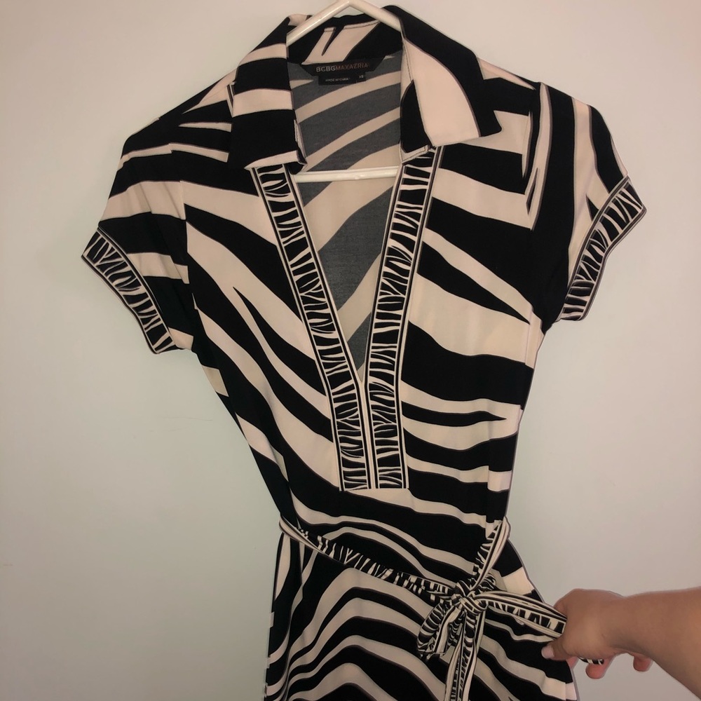 BCBGMAXAZRIA vintage zebra dress